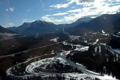 07 Mount McGillivray, Pigeon Mountain and Mount Collembola From Helicopter Just After Takeoff From Canmore To Mount Assiniboine In Winter.jpg